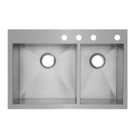Double Bowl Kitchen Sink 33 x 22 x 10 Double Bowl Kitchen Sink 33 x 22 x 10