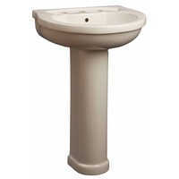 Pedestal Bathroom Sink 22-1/16 x 19-1/8 x 33-7/8 Pedestal Bathroom Sink 22-1/16 x 19-1/8 x 33-7/8