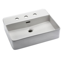 Vessel Style Bathroom Sink 19-11/16 x 16-1/2 x 4-3/4 Vessel Style Bathroom Sink 19-11/16 x 16-1/2 x 4-3/4