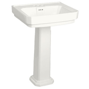 MIRAM358BS/MIRAM350BS Amberley Pedestal Bathroom Sink - Biscuit MIRAM358BS/MIRAM350BS Amberley Pedestal Bathroom Sink - Biscuit