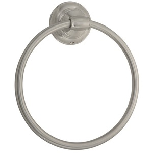 MIRBETRBN Beasley Towel Ring Bathroom Accessory - Brushed Nickel MIRBETRBN Beasley Towel Ring Bathroom Accessory - Brushed Nickel