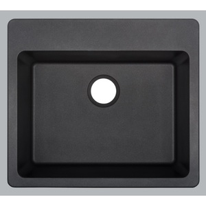 MIRGR1B2522BL Totten White/Color Dual Mount Single Bowl Kitchen Sink - Black MIRGR1B2522BL Totten White/Color Dual Mount Single Bowl Kitchen Sink - Black