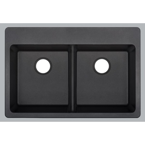 MIRGR2B3322BL Totten White/Color Dual Mount Double Bowl Kitchen Sink - Black MIRGR2B3322BL Totten White/Color Dual Mount Double Bowl Kitchen Sink - Black