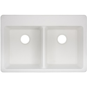 MIRGR2B3322WH Totten White/Color Dual Mount Double Bowl Kitchen Sink - White MIRGR2B3322WH Totten White/Color Dual Mount Double Bowl Kitchen Sink - White