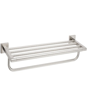 MIRHIRKBN Hibiscus Towel Rack Bathroom Accessory - Brushed Nickel MIRHIRKBN Hibiscus Towel Rack Bathroom Accessory - Brushed Nickel