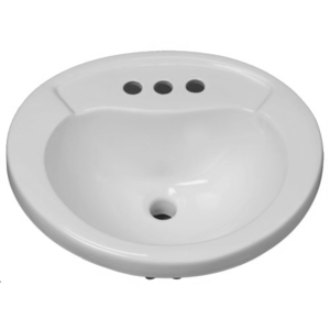 MIRPR454WH Provincetown Self Rimming Bathroom Sink - White MIRPR454WH Provincetown Self Rimming Bathroom Sink - White