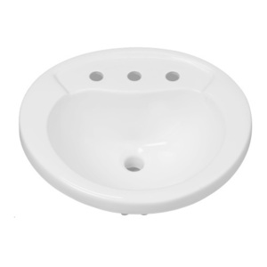 MIRPR458WH Provincetown Self Rimming Bathroom Sink - White MIRPR458WH Provincetown Self Rimming Bathroom Sink - White