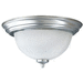 Mirabelle MIRBRKWFMLGTBN Brushed Nickel Flush Mount Ceiling Light