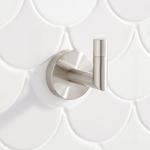 SHMLEDRHBN Edenton Robe Hook Bathroom Accessory - Brushed Nickel SHMLEDRHBN Edenton Robe Hook Bathroom Accessory - Brushed Nickel