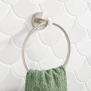 SHMLEDTRBN Edenton Towel Ring Bathroom Accessory - Brushed Nickel SHMLEDTRBN Edenton Towel Ring Bathroom Accessory - Brushed Nickel