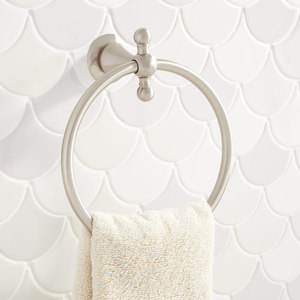 SHSATRBN St Augustine Towel Ring Bathroom Accessory - Brushed Nickel SHSATRBN St Augustine Towel Ring Bathroom Accessory - Brushed Nickel