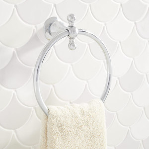 SHSATRCP St Augustine Towel Ring Bathroom Accessory - Polished Chrome SHSATRCP St Augustine Towel Ring Bathroom Accessory - Polished Chrome