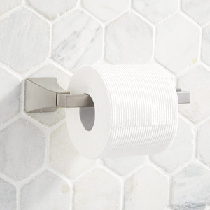 SHVLTHBN Vilamonte Paper Holder Bathroom Accessory - Brushed Nickel SHVLTHBN Vilamonte Paper Holder Bathroom Accessory - Brushed Nickel