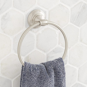 SHBETRBN Beasley Towel Ring Bathroom Accessory - Brushed Nickel SHBETRBN Beasley Towel Ring Bathroom Accessory - Brushed Nickel