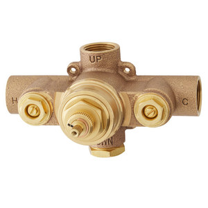 SH6006 Custom Showering Thermostatic Valve Rough In Valve - Rough Brass SH6006 Custom Showering Thermostatic Valve Rough In Valve - Rough Brass
